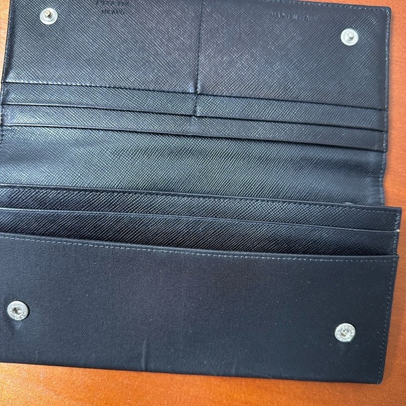 Prada, black nylon and leather, long wallet - Picture 10 of 10